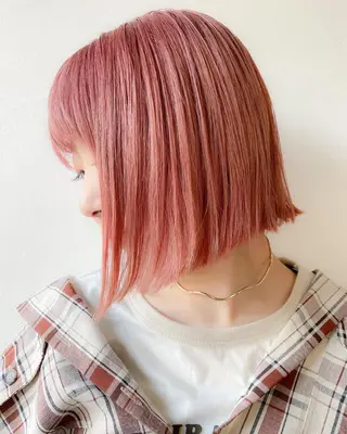 ミディアム カラー hair design verda所属・レイヤー暖色カラー 池袋Yamamotoのヘアスタイル