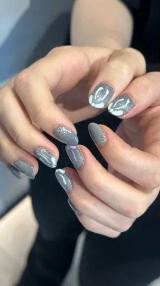 ネイル 🎀韓国レイヤー特化 🎀ベージュ/ミクのヘアスタイル