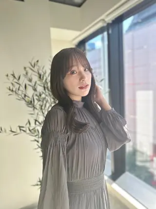 ロング カラー opus 店長大和 レイヤー/赤み消しのヘアスタイル