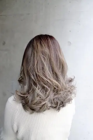 ロング カラー 前髪/ハイライト得意 安西駿一　【銀座】のヘアスタイル