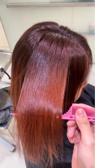 セミロング カラー 💖大人韓国ヘア💖 韓国艶カラー【銀座】のヘアスタイル