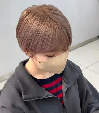 カラー 顔まわり/ボブウルフ 🤍愛唯(めい)のヘアスタイル