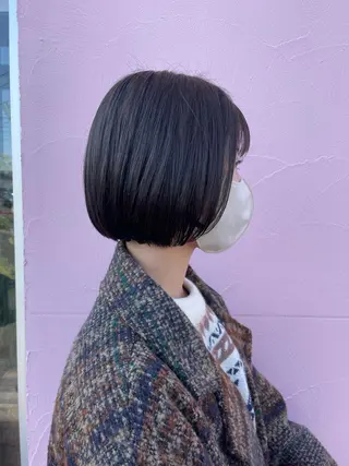 ミディアム カラー ひなた 艶カラー/渋谷のヘアスタイル