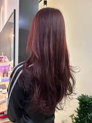 ロング カラー hub hair レイヤー/透明感のヘアスタイル