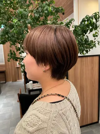 ショート ボブ ホノカのヘアスタイル