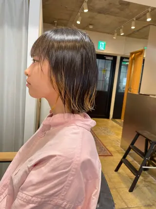 ショート 【白髪ぼかし】 愛甲竜佑のヘアスタイル