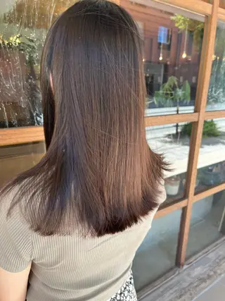 セミロング 田中 鈴乃のヘアスタイル