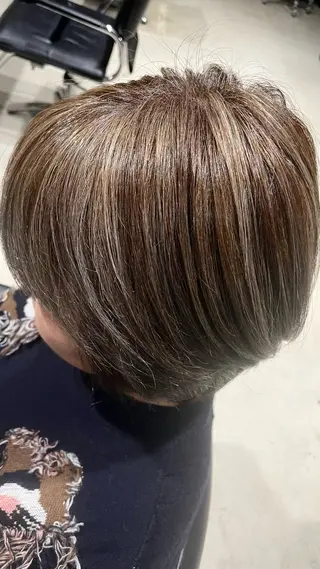 ショート カラー hair terrace M所属・郡山/透明感カラー /馬場アンドレアのヘアスタイル