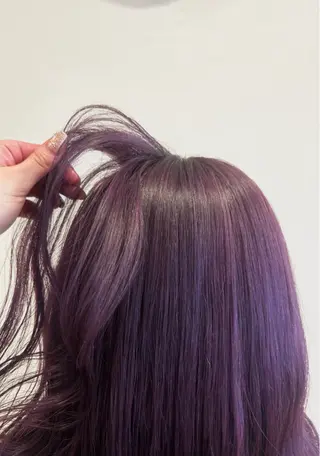 セミロング カラー ミ ユのヘアスタイル