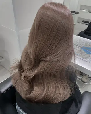 ロング カラー グレージュ/ベージュ /経堂/sana🌱のヘアスタイル