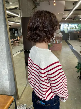 ミディアム パーマ 小木曽智美 /ボブ/ショートのヘアスタイル