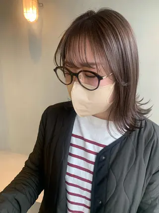 ミディアム カラー ブリーチ/アレンジ 天満/chihiroのヘアスタイル