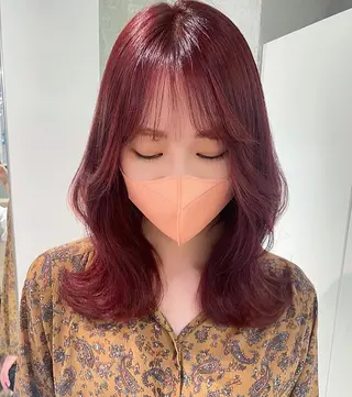 セミロング 銀座／レイヤーカット 🤍内野すみれのヘアスタイル