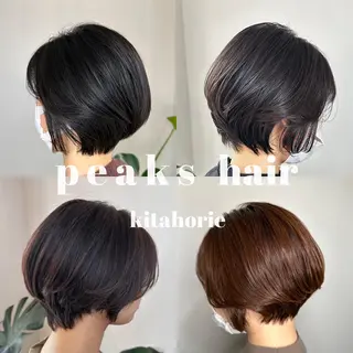 ショート カラー peakshair所属・堀江/メンズパーマ 𝒀𝑼𝑻𝑶のヘアスタイル