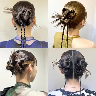 ヘアアレンジ 🤍ヘアセット.ヘア アレンジ湯山詩織🤍のヘアスタイル