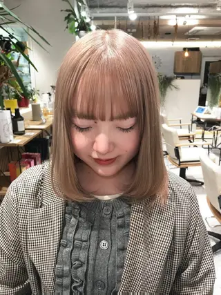ミディアム hair&eye🎀 /momoKaのヘアスタイル