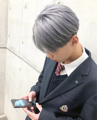 ショート カラー パーマ メンズ 因幡 颯のヘアスタイル