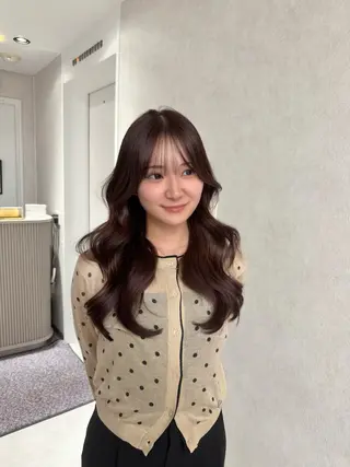 ロング 銀座/前髪顔まわり/ 透明感カラー/danのヘアスタイル