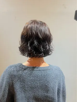 カラー パーマ やまき さきね/ショートのヘアスタイル