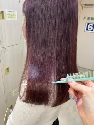 ミディアム カラー 暖色専門美容師🎀 お客様満足度◎のヘアスタイル