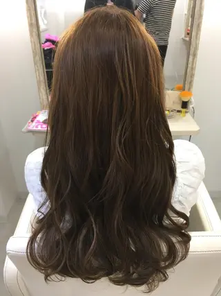 セミロング ロング カラー 髪質改善 中川　翔のヘアスタイル