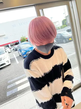 ショート カラー メンズ 吹田 駿 髪質改善縮毛矯正のヘアスタイル