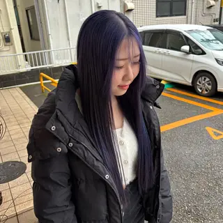 ロング 🎀ハイトーン/ 艶カラー/夕月🎀のヘアスタイル