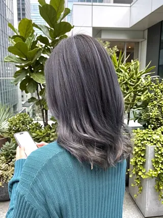 セミロング カラー 海外Style🌱 KOHEIのヘアスタイル