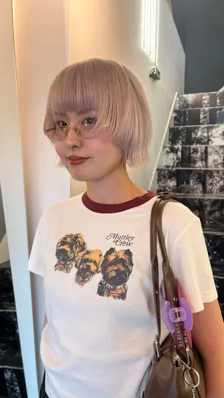 カラー デザインカラー 原宿/キシタのヘアスタイル