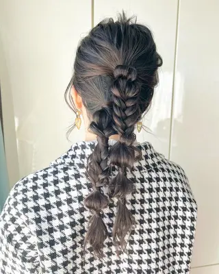 ロング ヘアアレンジ 髪質改善カラー☆ ヘアアレンジmiyuのヘアスタイル