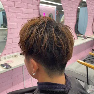 メンズ メンズ特化/パーマ/ ブリーチ/福島 千颯のヘアスタイル