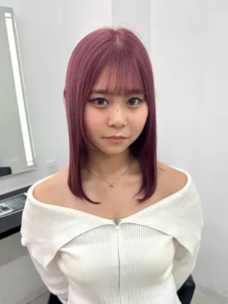 セミロング カラー EGO池袋所属・池袋/カラー/ shuのヘアスタイル