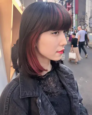 ミディアム カラー 原宿サロン代表 デザインカラー伊藤卓のヘアスタイル