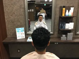 メンズ バーバーショップ涼桜新町店所属・田中大 パーマ/メンズカットのヘアスタイル