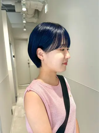 ショート カラー salowin梅田茶屋町north所属・くがれいじ 梅田/ショート/ボブのヘアスタイル