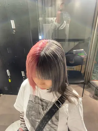 カラー Seleneコウキ ブリーチ/ハイトーンのヘアスタイル