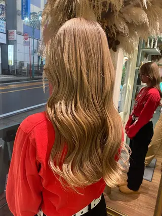 ロング カラー 透明感カラー/韓国 ヘア🩶yuri🩵のヘアスタイル