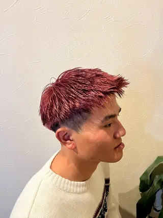 ショート カラー メンズ ハイトーン特化 /けーすけのヘアスタイル