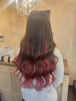 ロング ヘアアレンジ MagicMush ✴︎シールエクステのヘアスタイル