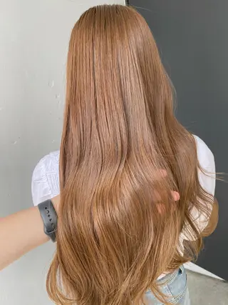 セミロング カラー 髪質改善/レイヤー ストウシンゴのヘアスタイル