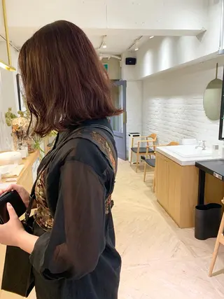 セミロング LOREN＋透明感 オリーブhirokoのヘアスタイル