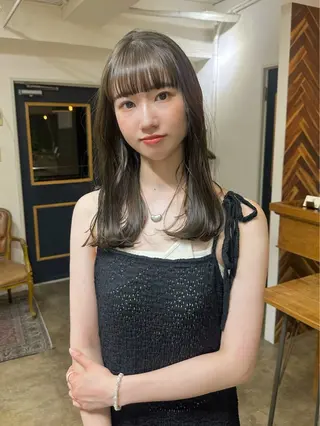 セミロング NAGISA 🎀透明感カラー🎀のヘアスタイル