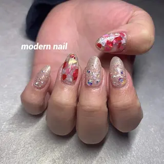 ロング ネイル 小川 玲奈のネイルデザイン