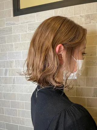 ショート ブリーチ毛矯正.髪質 改善.髪にドラマをのヘアスタイル