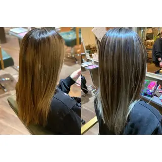 ロング カラー 河村 健太のヘアスタイル