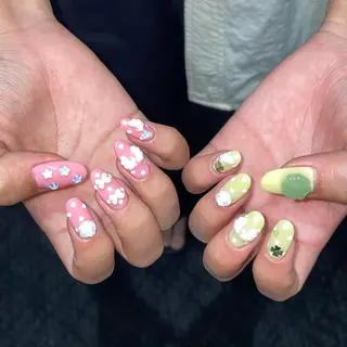 ネイル GO TODAY 吉祥寺Glint所属・うの 韓国ﾈｲﾙ໒꒱⋆⭒˚のネイルデザイン