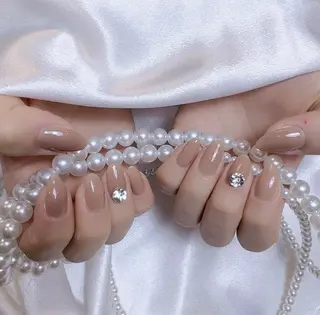 ネイル RAFFINE 月🦋🩵のネイルデザイン