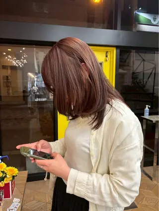 セミロング ヴェリーテ所属・🩷仙台/ワンカラー /えれな🩷のヘアスタイル