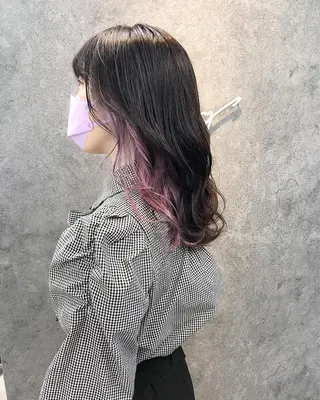 セミロング 所渉/韓国レイヤー /ウルフカットのヘアスタイル