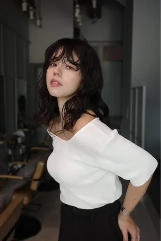 ミディアム パーマ 🌀渋谷ボブパーマ 🌀河野瑠太のヘアスタイル